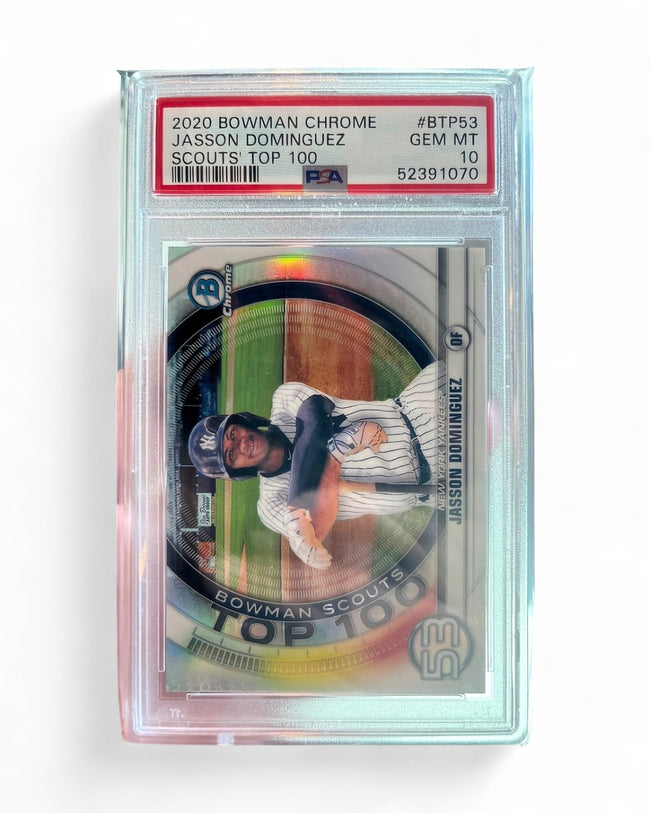 2020 Bowman Scouts Top 100 Jasson Dominguez #BTP-53 Rookie PSA 10
