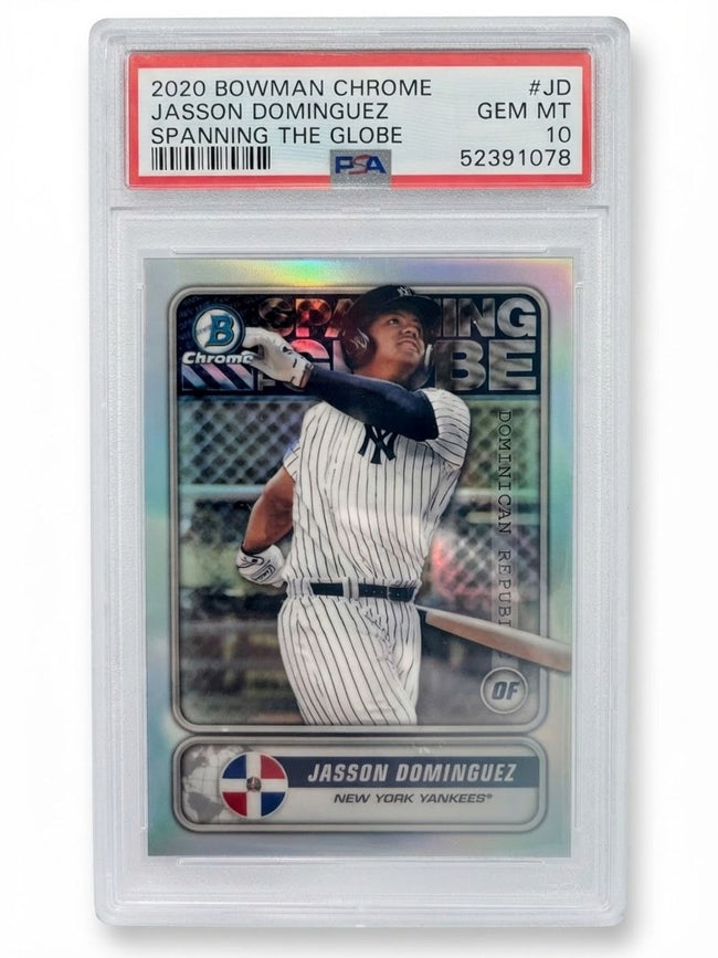 2020 Spanning the Globe Psa Jasson Dominguez #JD Rookie PSA 10