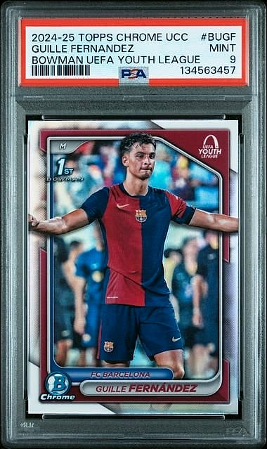 2024-25 Topps Chrome Guille Fernandez #BUGF Rookie PSA 9