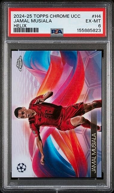 2024 Topps Chrome UCC Jamal Musiala #H4 PSA 6