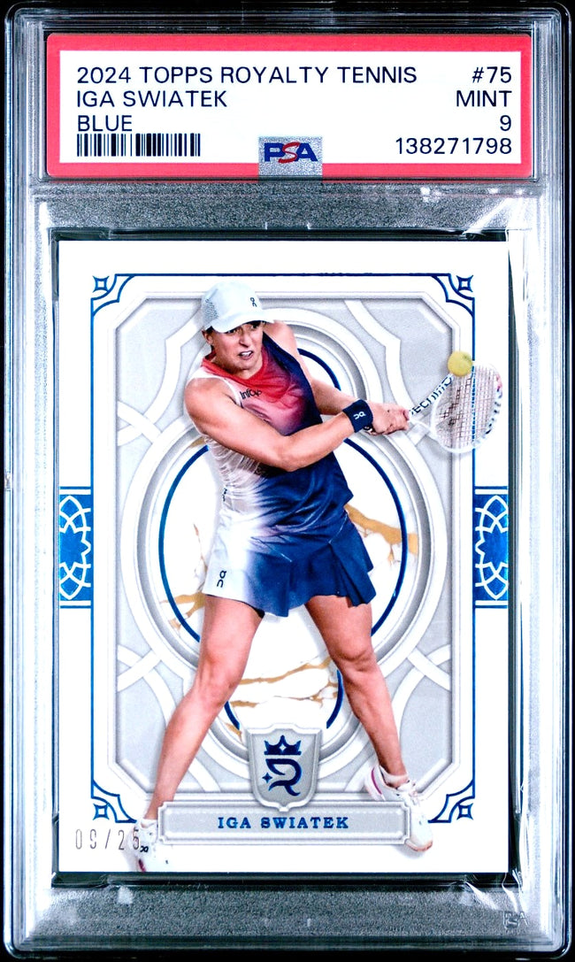 2024 Topps Royalty Iga Swiatek Blue #75 09/25 PSA 9