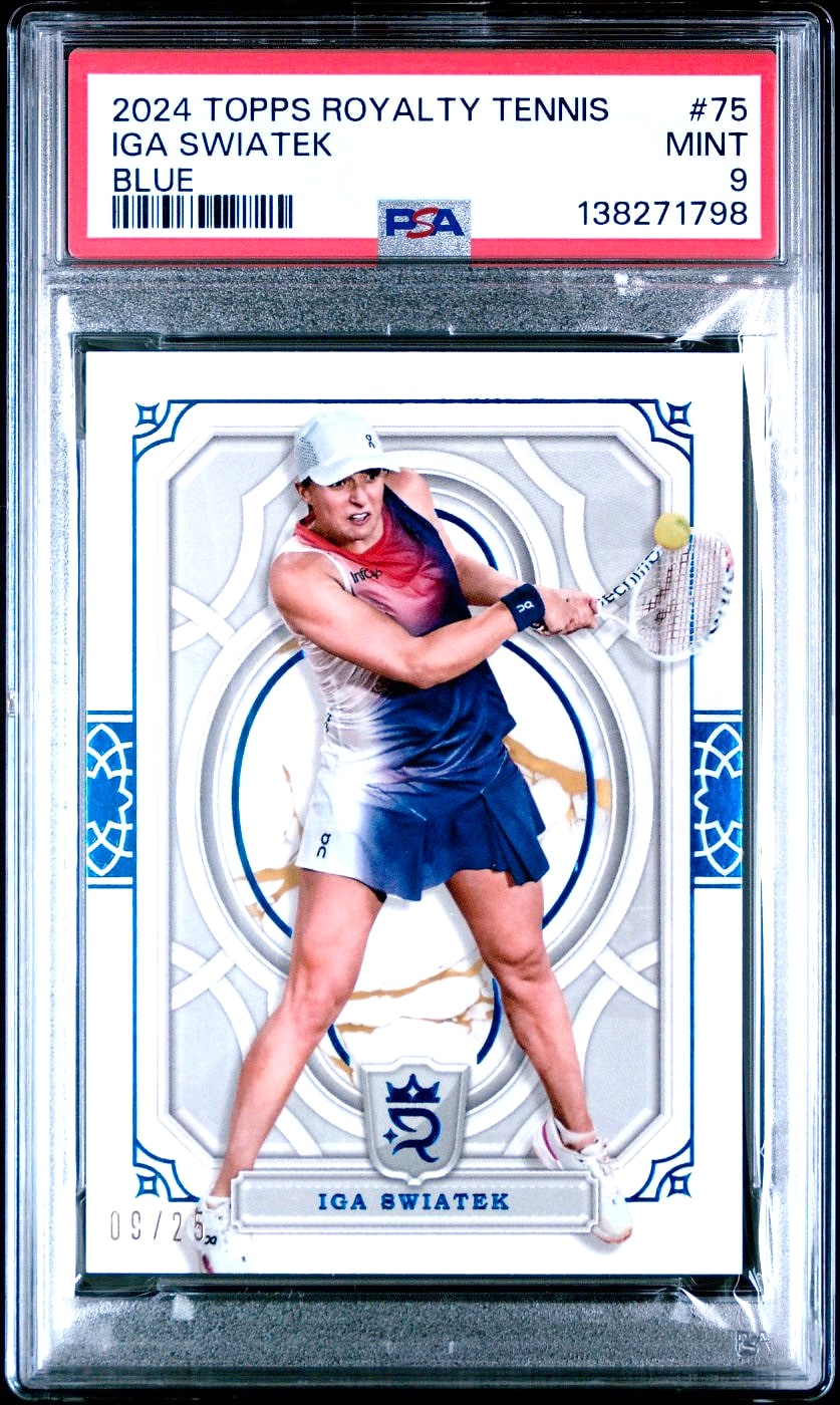 2024 Topps Royalty Iga Swiatek Blue #75 09/25 PSA 9