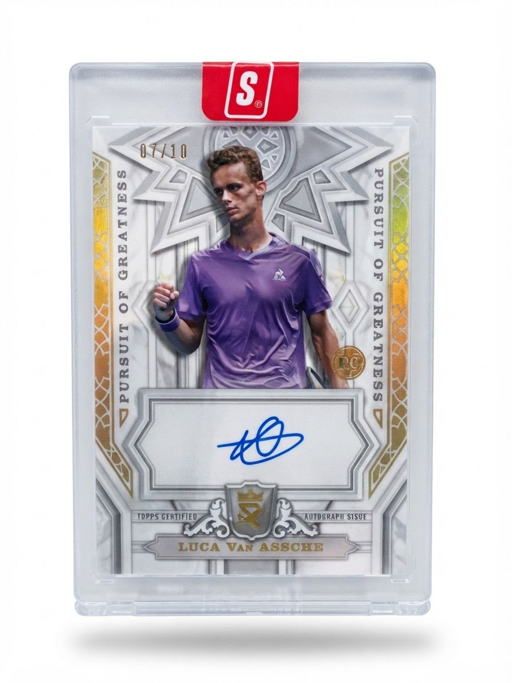 2024 Topps Royalty Collection Luca Van Assche #PGS-LVA Rookie Auto 07/10