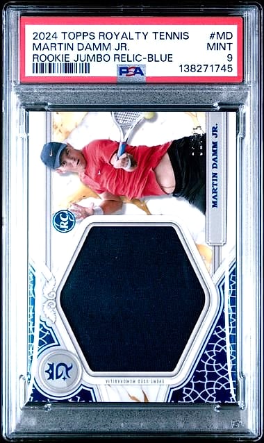 2024 Topps Royalty Tennis Martin Damm Jr. Blue #MD Rookie PSA 9
