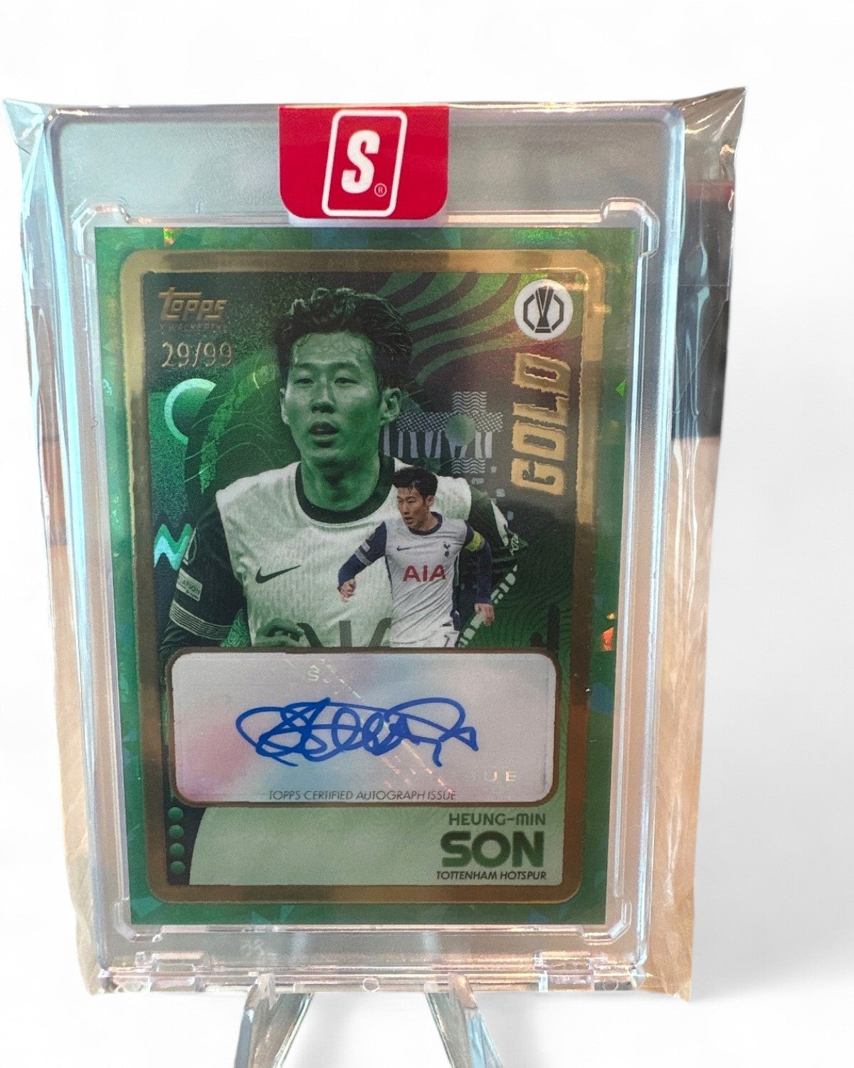 2024 Topps UEFA Club Competitions Heung-Min Son Gold #HEUNG-MIN Auto 29/99