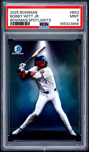 2025 Bowman Chrome Bobby Witt Jr. #BS3 PSA 9
