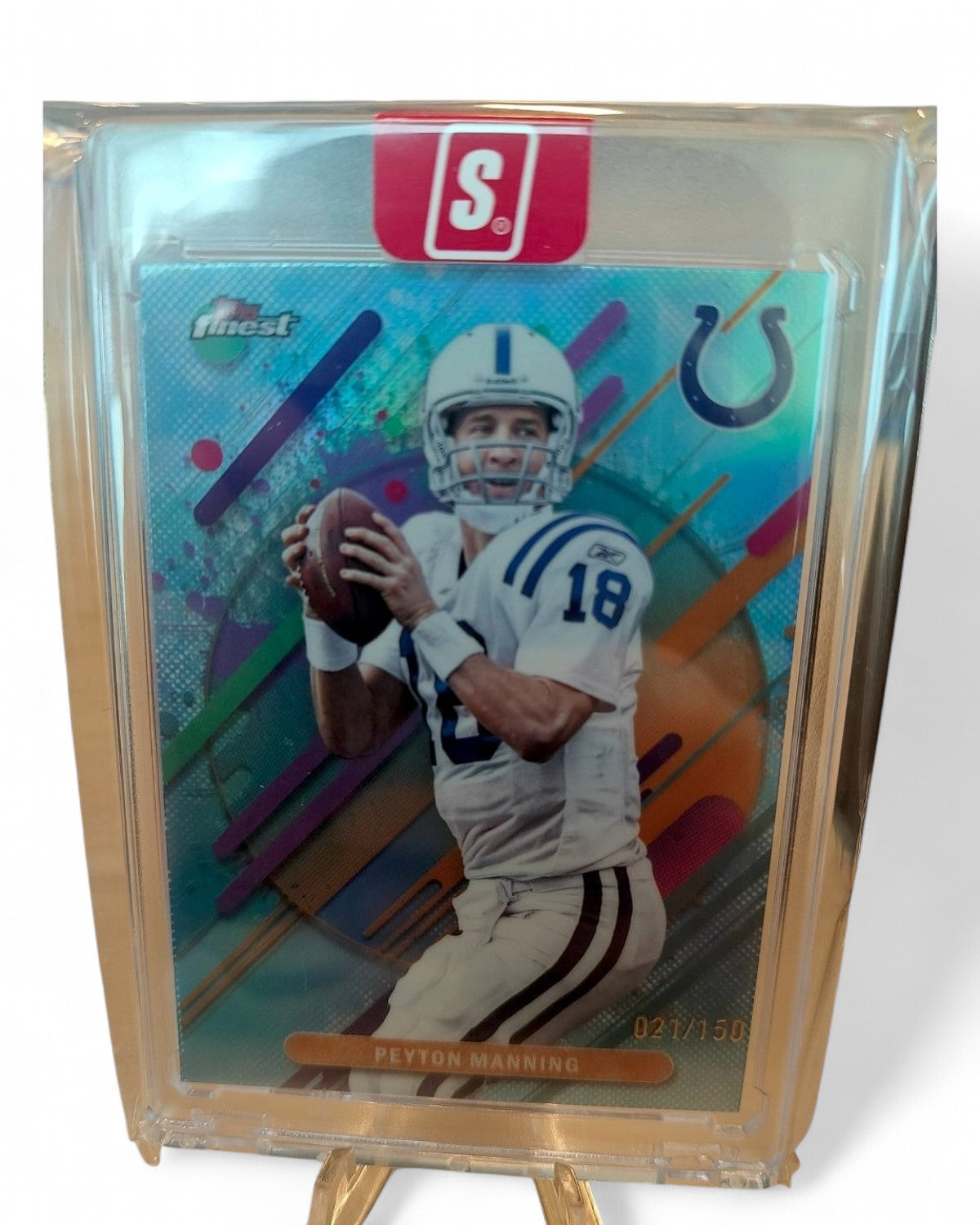 2025 Finest Peyton Manning Blue Refractor #292 021/150