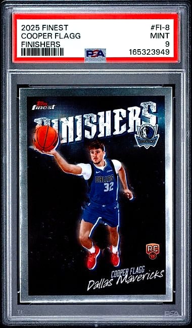2025 Finest Finishers Psa Cooper Flagg #FI-8 Rookie PSA 9