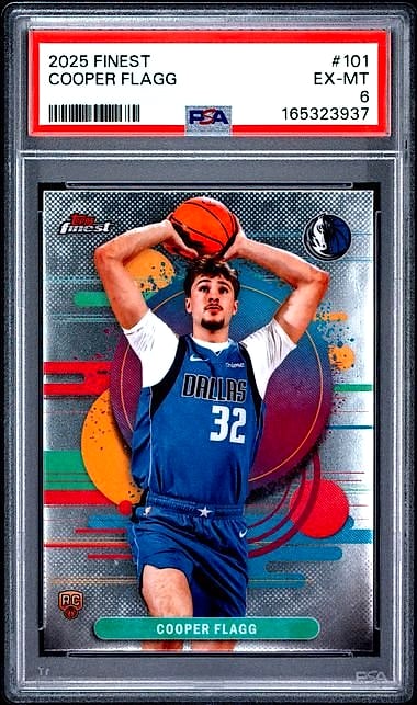 2025 Finest Psa Cooper Flagg #101 Rookie PSA 6