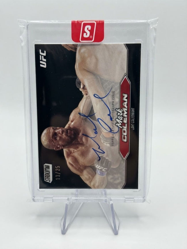 2025 Stadium Club UFC Autographs Mark Coleman Black #BCA-MCN Auto 13/25