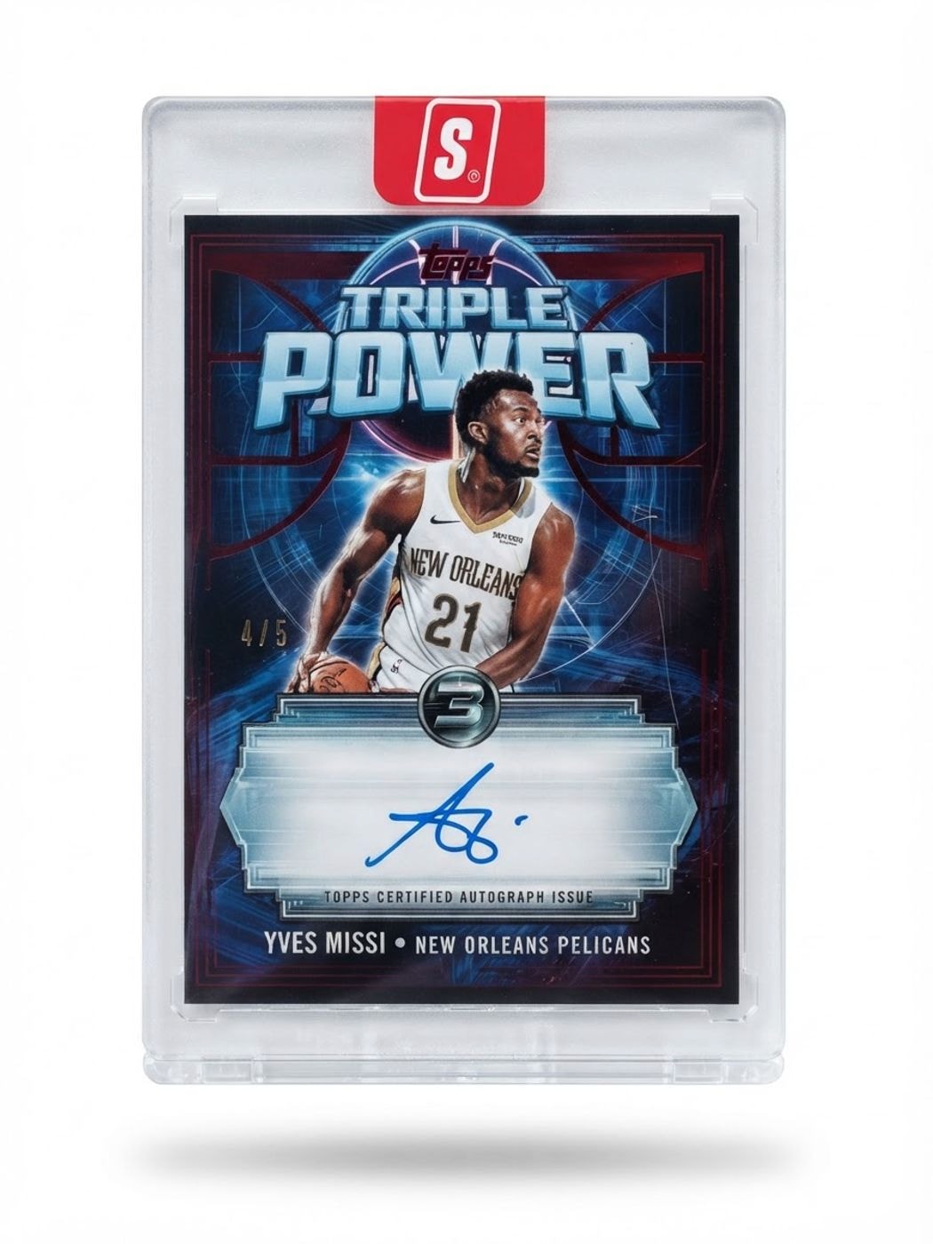 2025 -26 Topps 3 Basketball Triple Power Yves Missi #TP-YM Auto 1/5