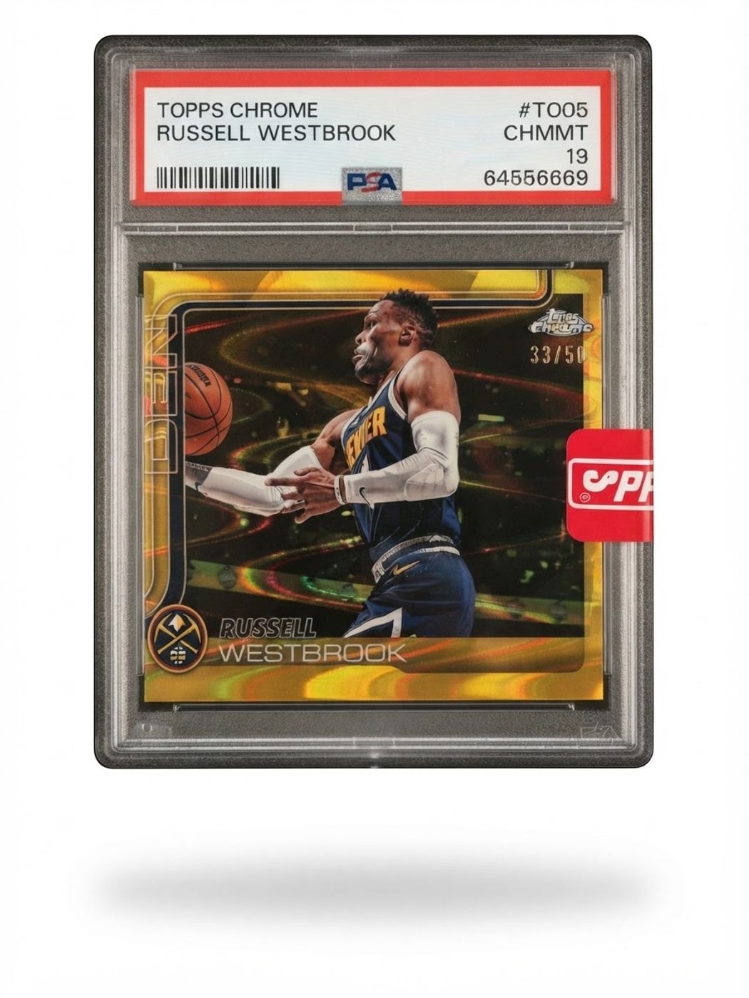 2025 Topps Chrome Russell Westbrook Gold Refractor #15 33/50