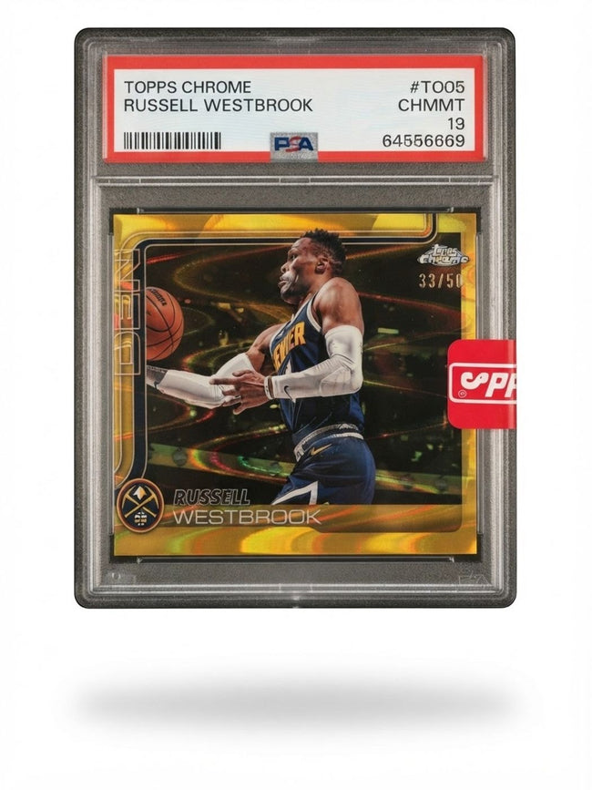 2025 Topps Chrome Russell Westbrook Gold Refractor #15 33/50