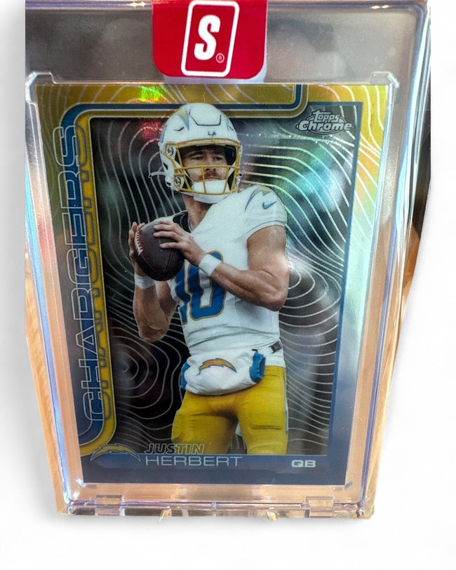 2025 Topps Chrome Justin Herbert RayWave Refractor #158