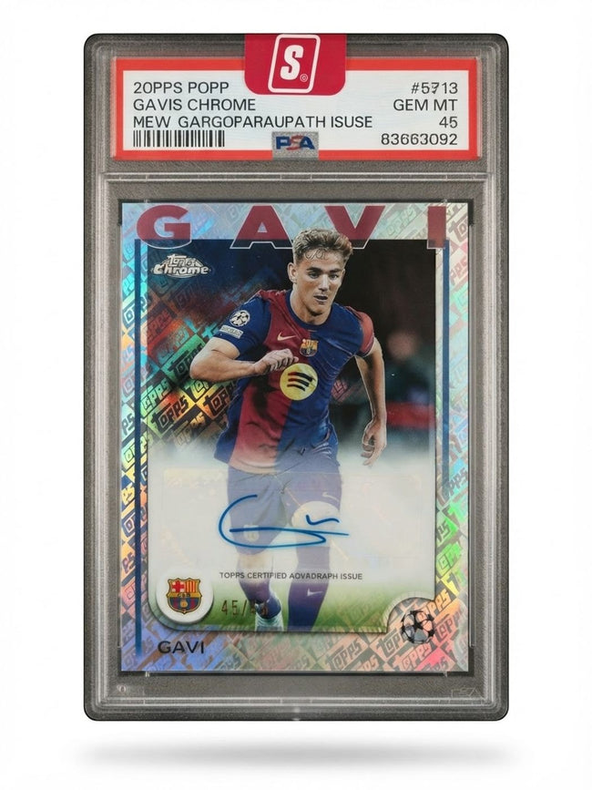 2025 Topps Chrome Gavi #CA-GV Auto 45/52