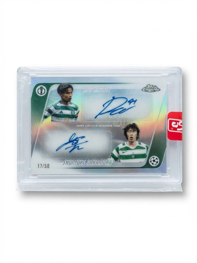 2025 Topps Chrome Reo Hatate / Shunsuke Nakamura #CDA-HN Auto 17/50
