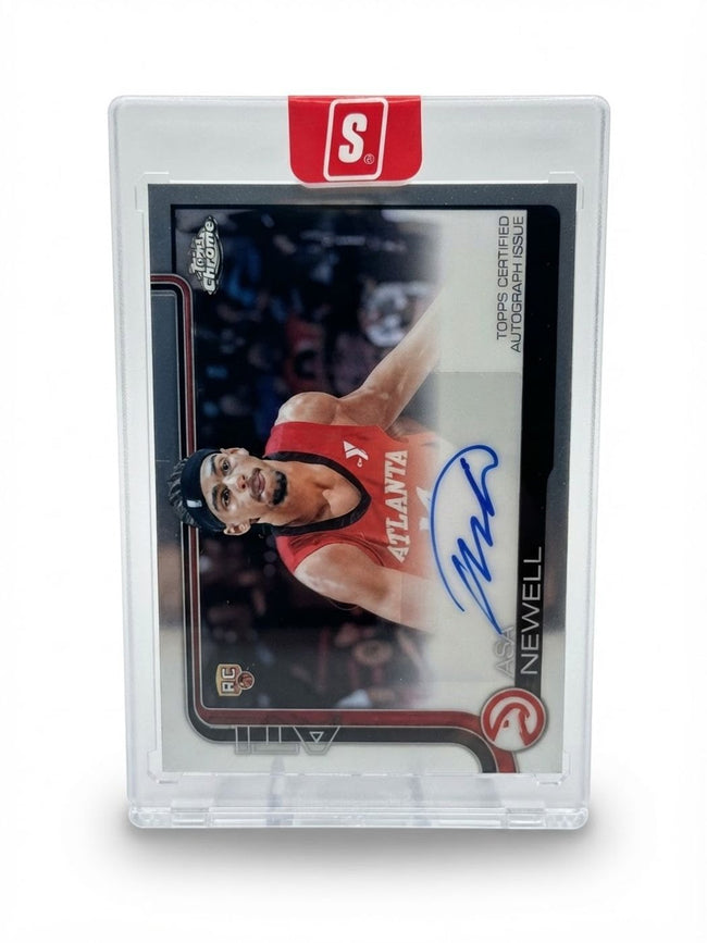 2025-26 Topps Chrome Autograph Rookies Asa Newell #TCAR-AN Rookie Auto