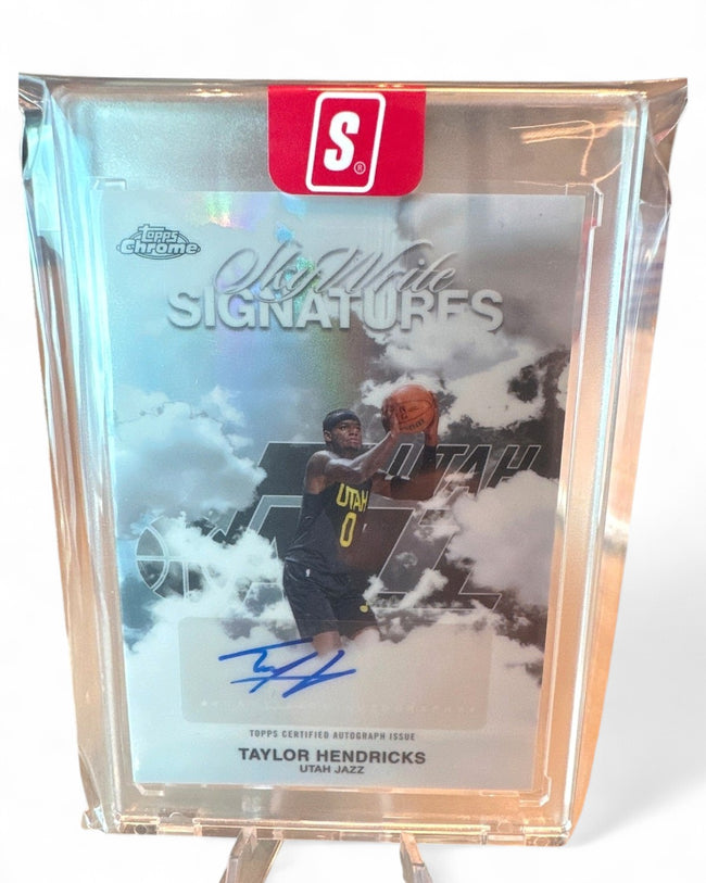 2025 Topps Chrome Basketball Sky-Write Signatures Taylor Hendricks Refractor #SWS-TH Auto