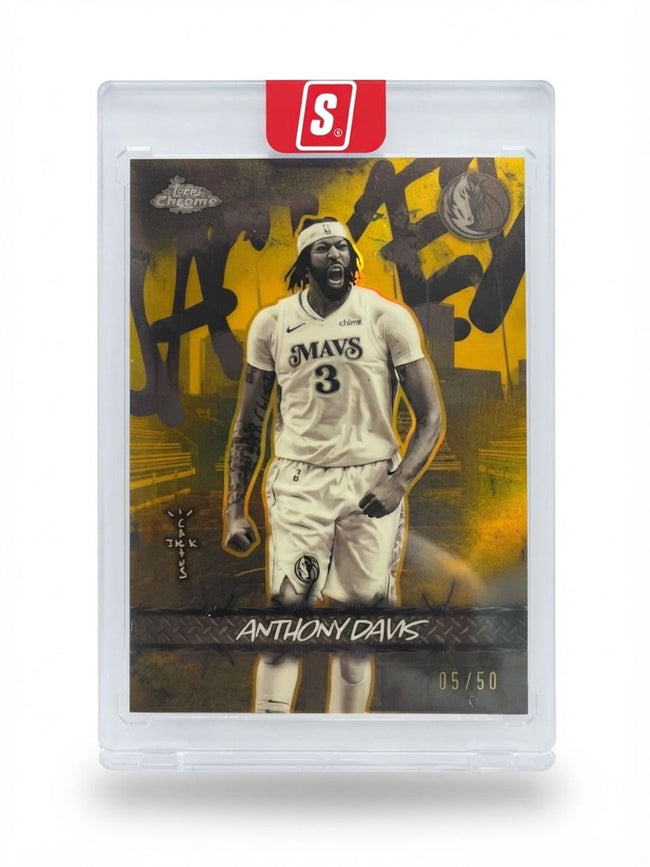 2025 Topps Chrome Cactus Jack Jacked Up Anthony Davis Gold #JU-26 05/50