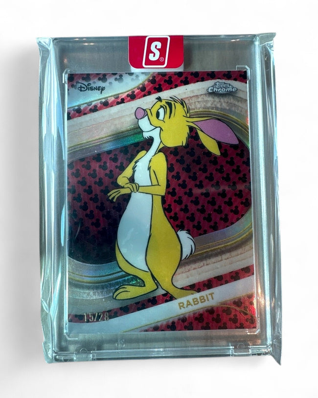 2025 Topps Chrome Disney Rabbit Mickey Mouse Refractor #145 15/28