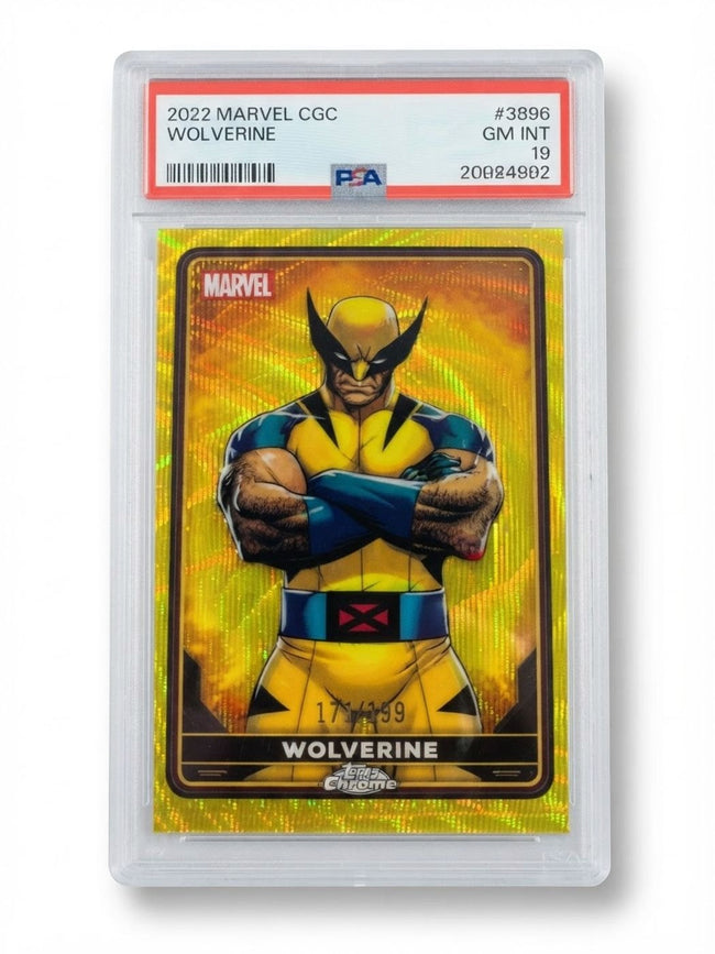 2025 Topps Chrome Deadpool Wolverine Yellow Wave Refractor #5 171/399