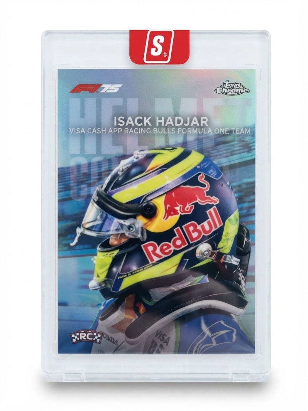 2025 Topps Chrome F1 Helmet Chronicles Collection Isack Hadjar #HC-5 Rookie