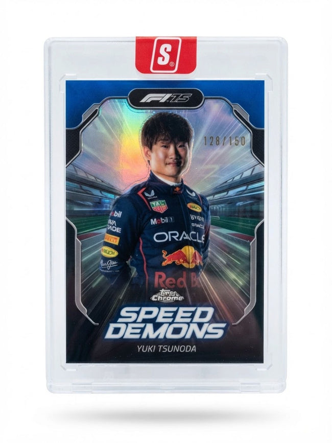 2025 Topps Chrome F1 Speed Demons Yuki Tsunoda Red #SD-3 128/150
