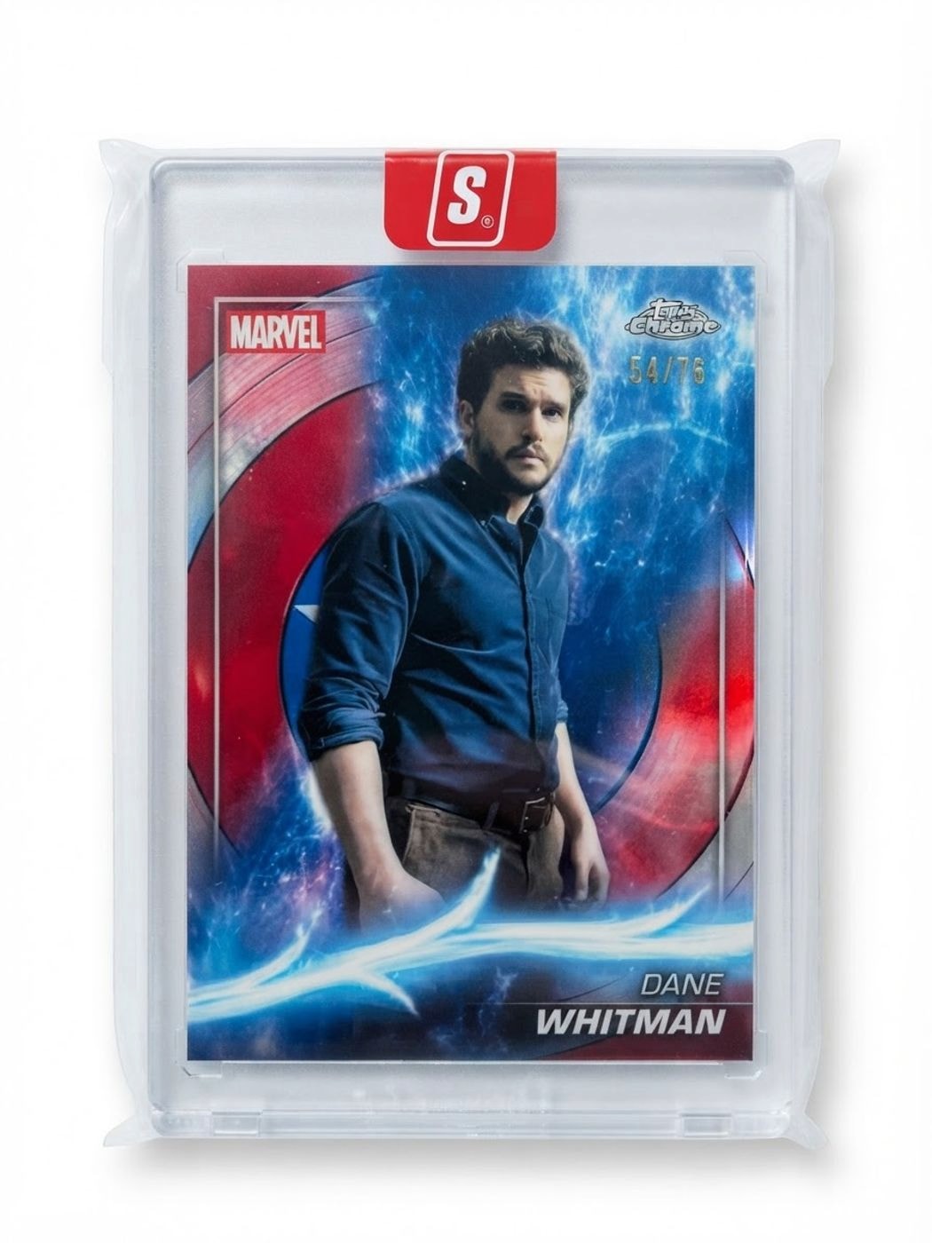 2025 Topps Chrome Marvel Studios Dane Whitman Captain America Refractor #126 54/76