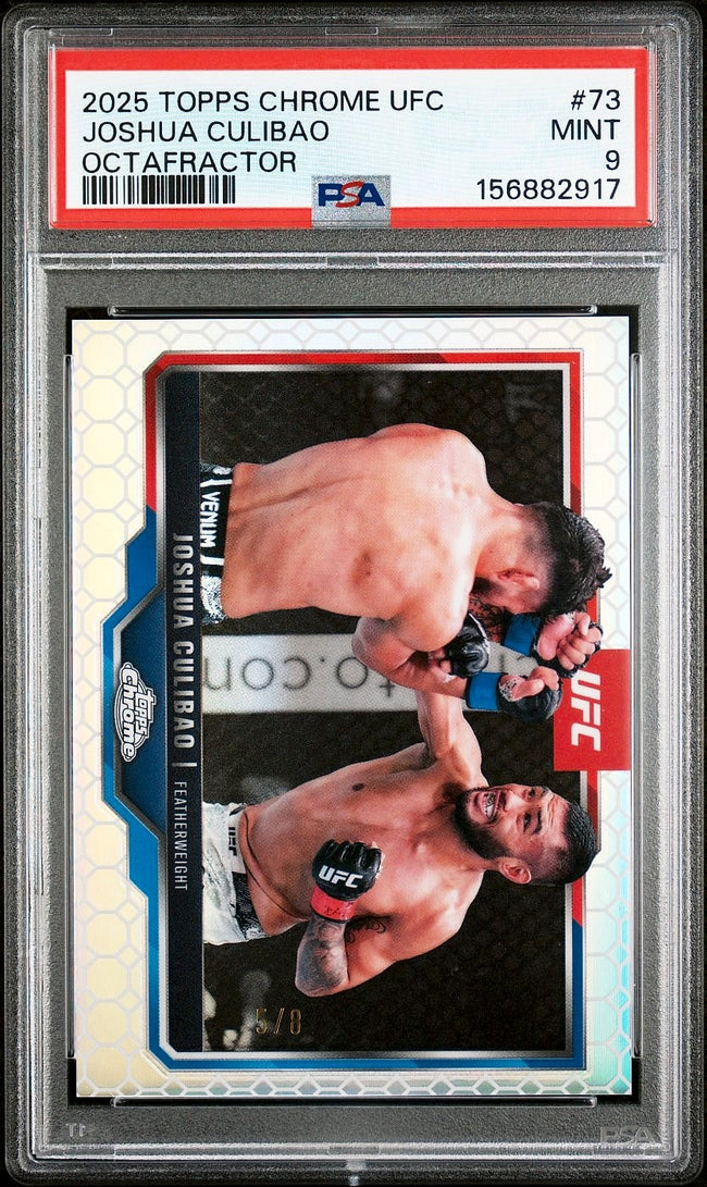 2025 Topps Chrome UFC Joshua Culibao OctaFractor #73 5/8 PSA 9