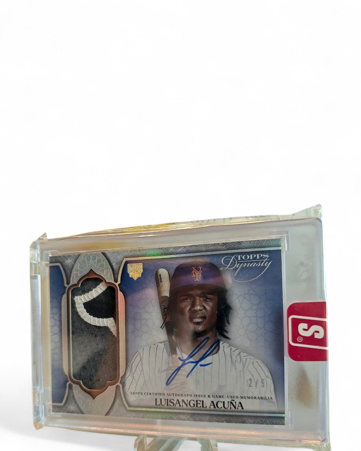 2025 Topps Dynasty Autograph Patch Luisangel Acuña Silver #DAP-LA1 Rookie Auto