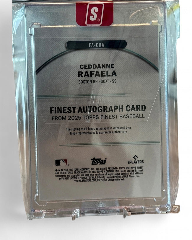 2025 Topps Finest Autograph Ceddanne Rafaela #FA-CRA Auto
