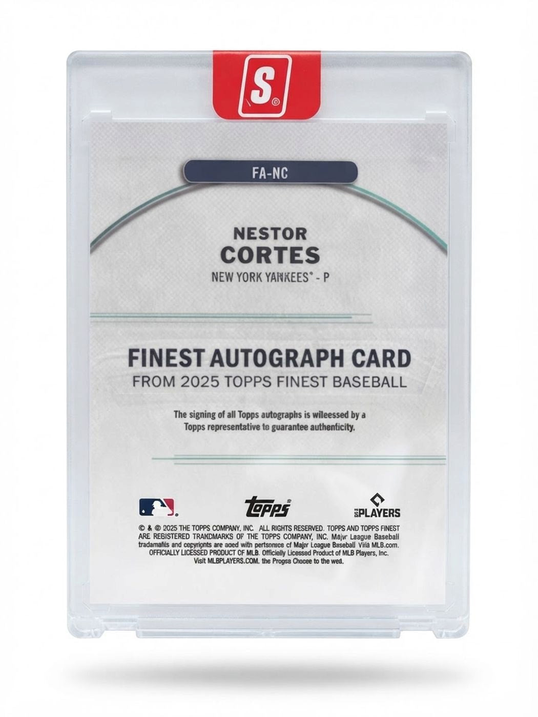 2025 Topps Finest Autograph Nestor Cortes #FA-NC Auto