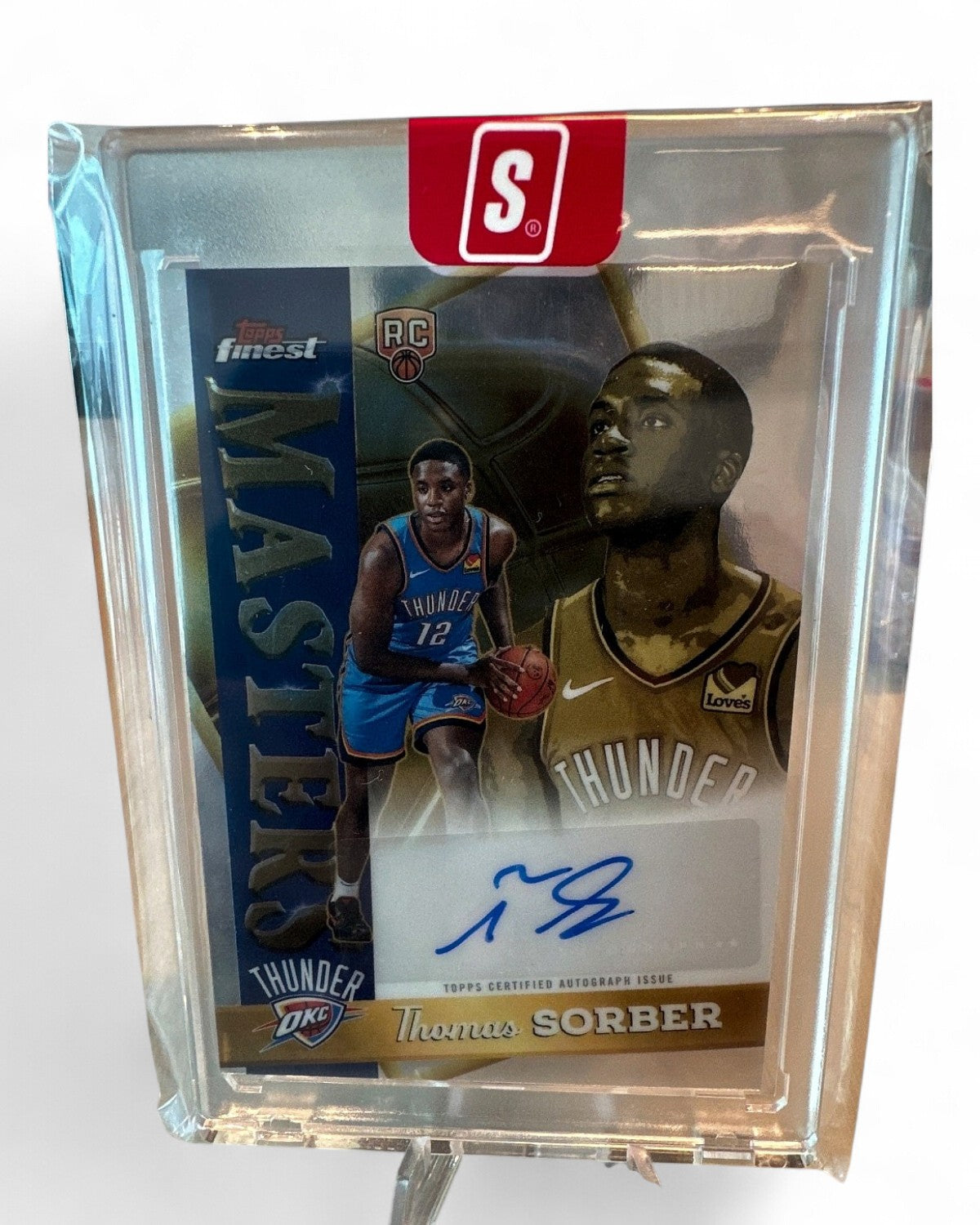 2025 Topps Finest Masters Autograph Thomas Sorber Gold #MA-TS Rookie Auto