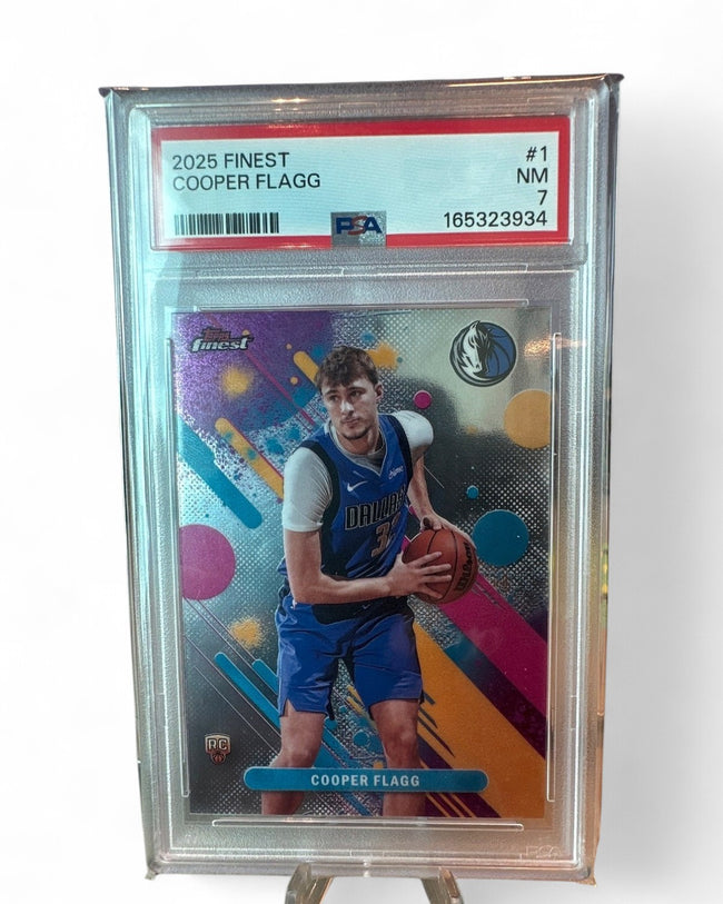 2025 Topps Finest Psa Cooper Flagg #1 Rookie PSA 7