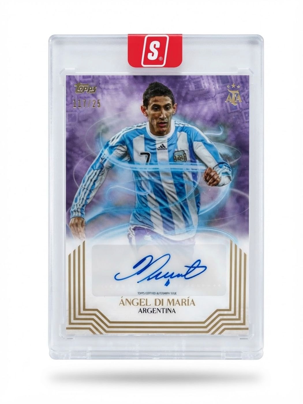 2025 Topps Leyendas Argentinas Angel Di Maria Auto 11/25