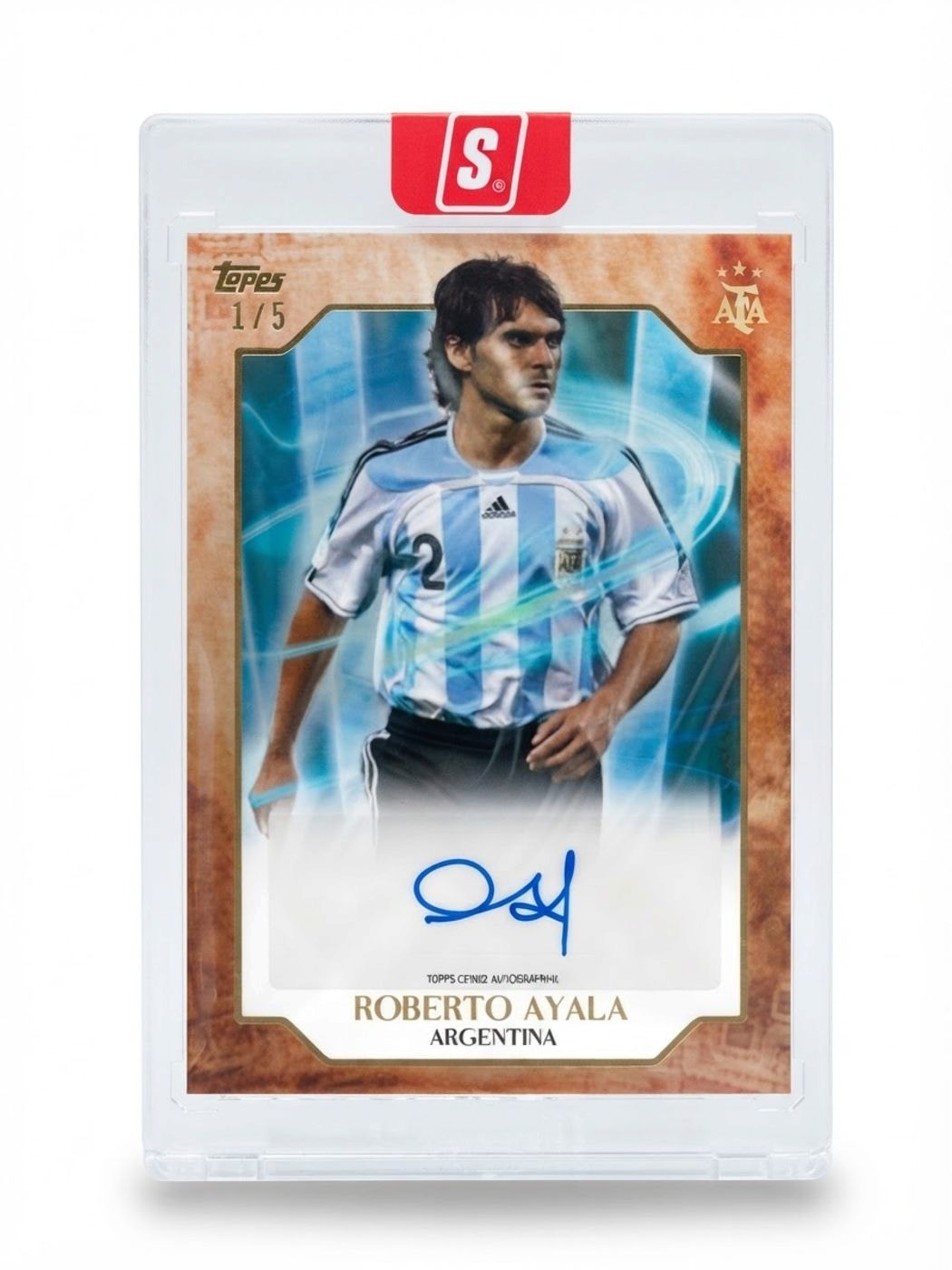 2025 Topps Leyendas Argentinas Autographs Roberto Ayala Orange Auto 1/5
