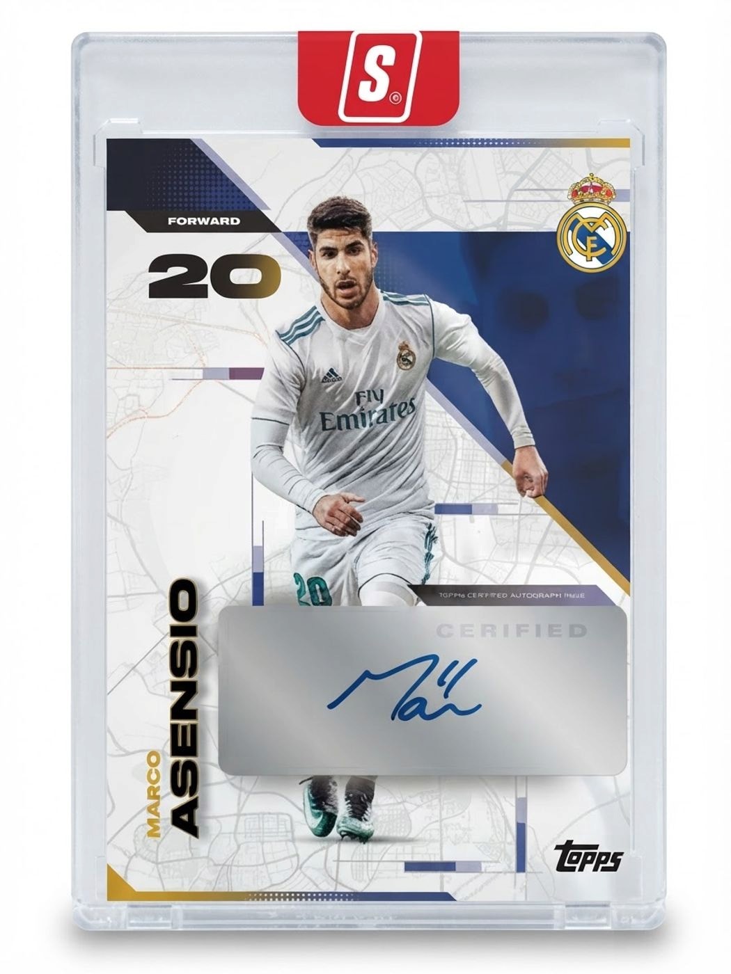 2025-26 Topps Los Blancos Real Madrid Modern Madrid Autographs Marco Asensio #MM-AS Auto