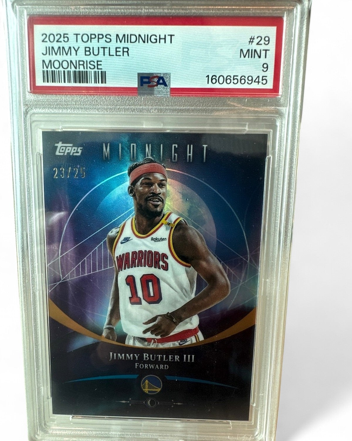 2025-26 Topps Midnight Jimmy Butler III Moonrise #29 23/25 PSA 9