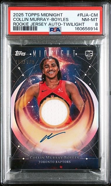 2025 Topps Midnight Collin Murray-Boyles Twilight #RJA-CM Rookie Auto PSA 8