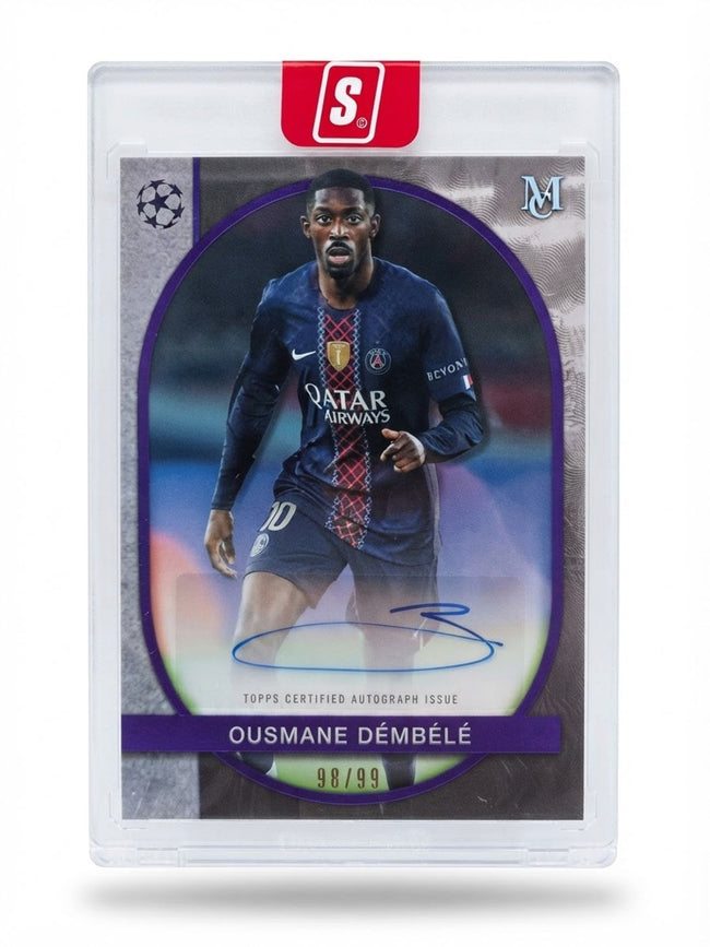 2025 Topps Museum Collection Ousmane Dembele Purple #AA-OD Auto 98/99