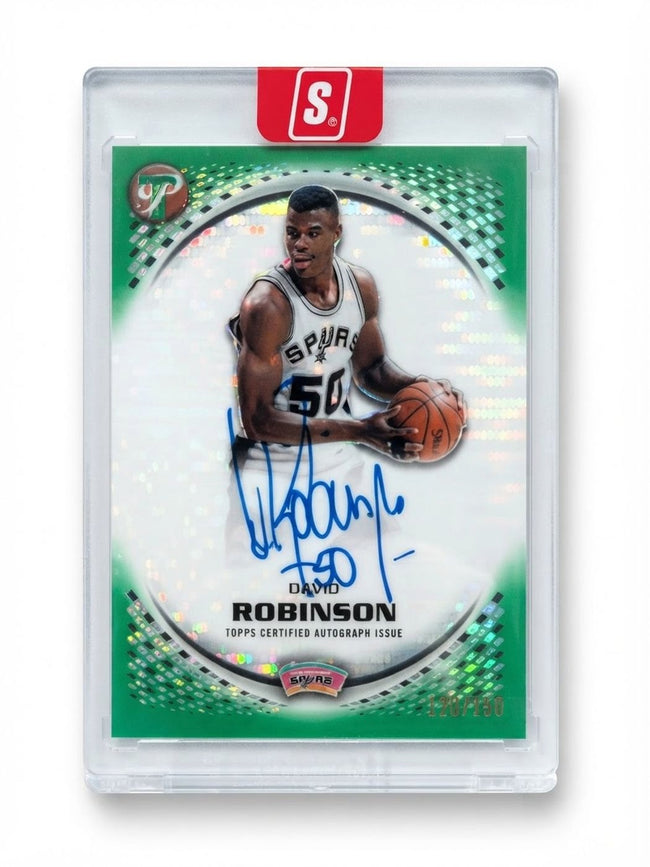 2025-2026 Topps Pristine Basketball Autographs Auto David Robinson Green #PA-DR Auto 120/150