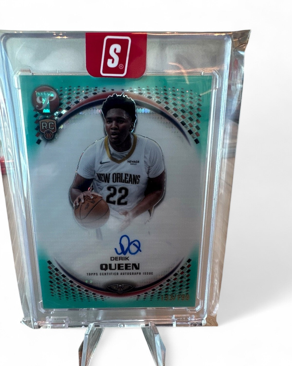 2025 Topps Pristine Basketball Pelicans Auto Derik Queen Refractor #PR-DQ Rookie Auto 133/199