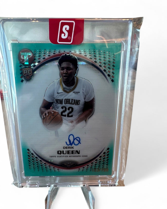 2025 Topps Pristine Basketball Pelicans Auto Derik Queen Refractor #PR-DQ Rookie Auto 133/199