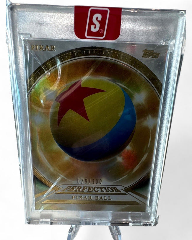 2025 Topps Pixar Gold Pixar Perfection (Encased) Pixar Ball #PP-2 079/100