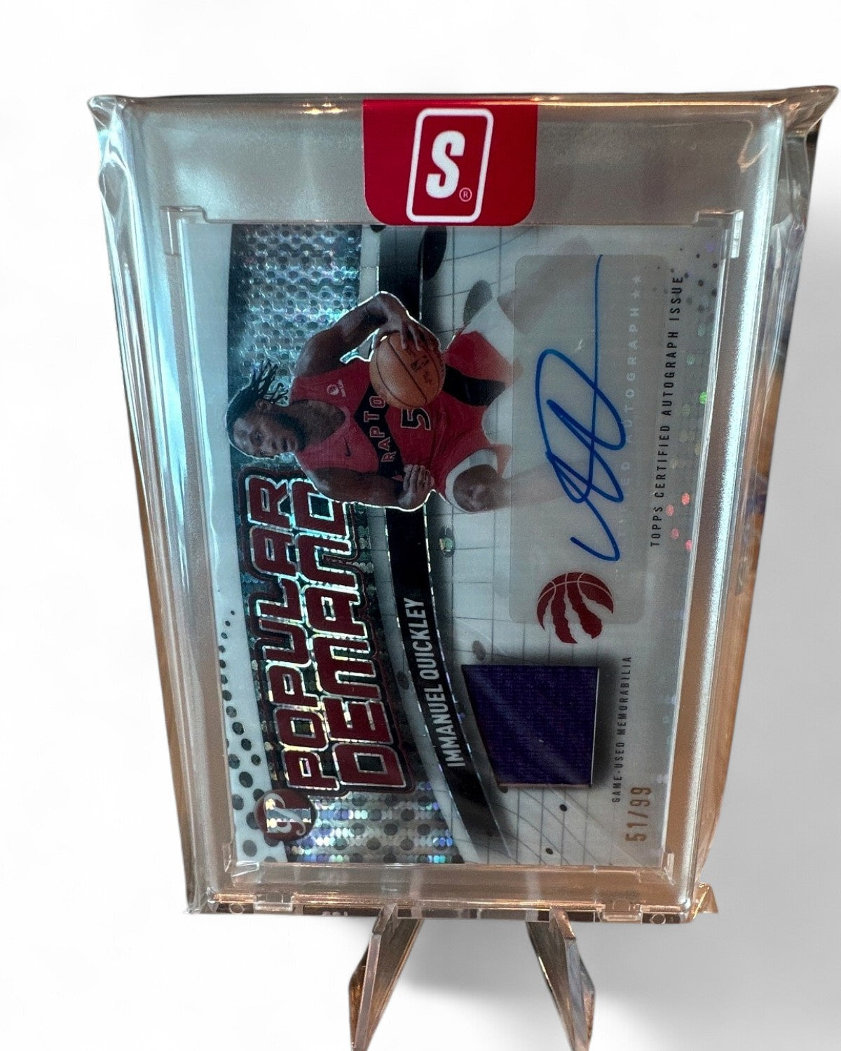 2025-26 Topps Pristine Popular Demand Patch Auto Immanuel Quickley #PDR-IQ Auto 51/99