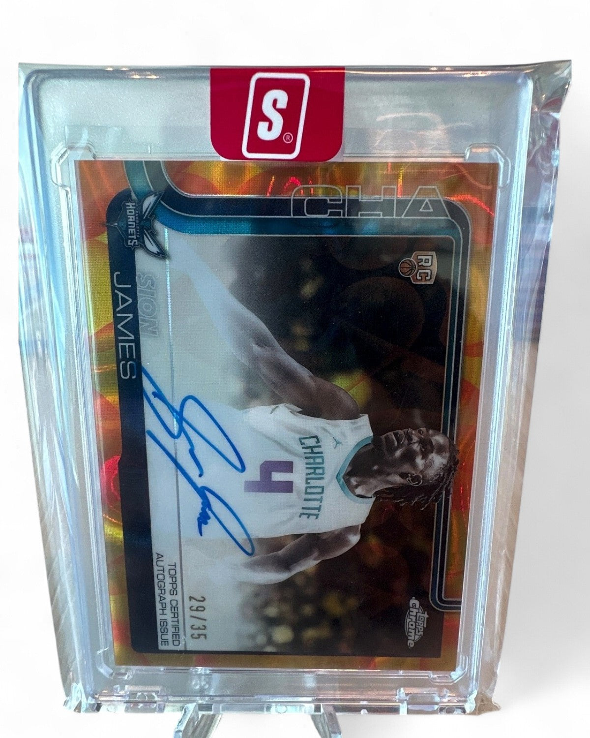 2025-26 Topps 3 Rookie Autographs Sion James Bronze #RA-SJ Rookie Auto 29/35