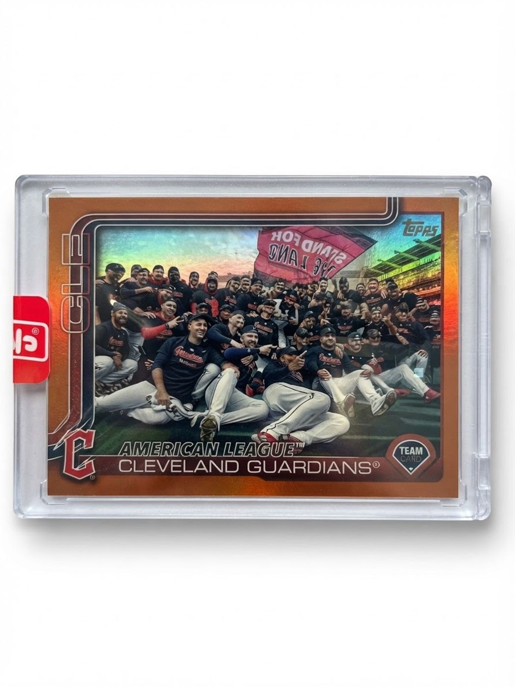 2025 Topps Series 2 Cleveland Guardians Orange Rainbow Foil #612 07/25