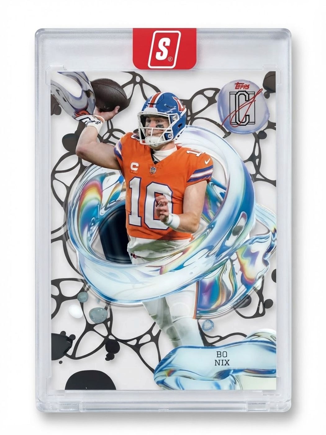 2025 Topps Signature Class Fluid Fluidity Denver Broncos Bo Nix #FL-8