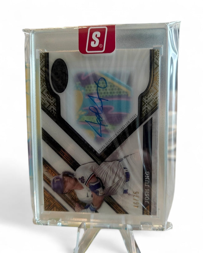 2025 Topps Tier One Clearly Perfect Autograph Josh Jung #CPA-JJ Auto 46/75