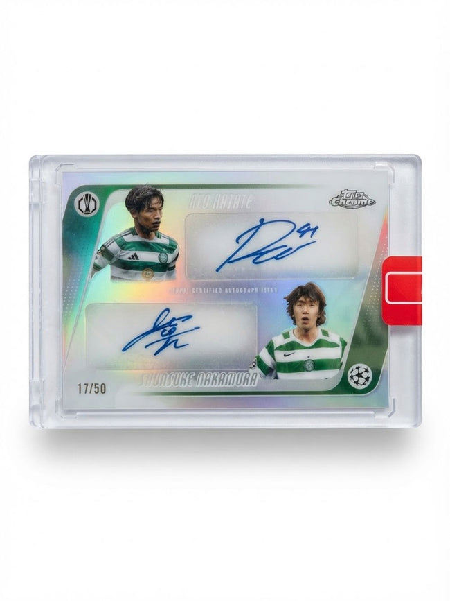 2026 Topps Chrome Reo Hatate / Shunsuke Nakamura Refractor #CDA-HN Auto 17/50
